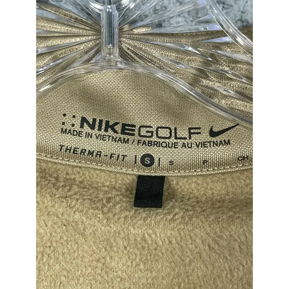 Nike Golf Therma-Fit 1/4 Zip Men’s Adult Small Black Tan